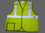 ANSI 107 class II 5 points break-way solid fabric vest 